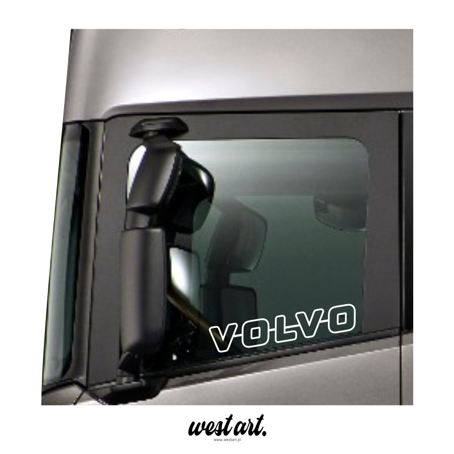 Naklejka na tira szybę Volvo, Naklejki na ciężarówkę.