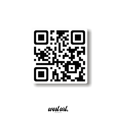 Naklejki Kody QR kod Napis Logo Druk na Folii wycinane po obrysie, Naklejki reklamowe