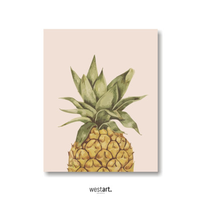 Plakat typograiczny Ananas, Plakaty dekoracyjne