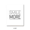 Plakat typograiczny Smile More, Plakaty dekoracyjne, Typografie