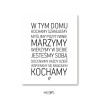 Plakat typograiczny typografia W Tym Domu, Plakaty dekoracyjne, Typografie