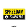 Baner reklamowy Sprzedam Wynajmę plus numer telefonu