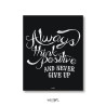 Plakat typograiczny Always Think Positive, Plakaty dekoracyjne, Typografie