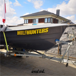 Naklejka Numer Rejestracyjny na Łódź Łodkę, Naklejki na skuter wodny łódź