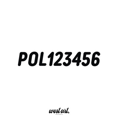 Naklejka na łódkę łódź motorówkę Numer Rejestracyjny Rejestracja , Naklejki na Łódź