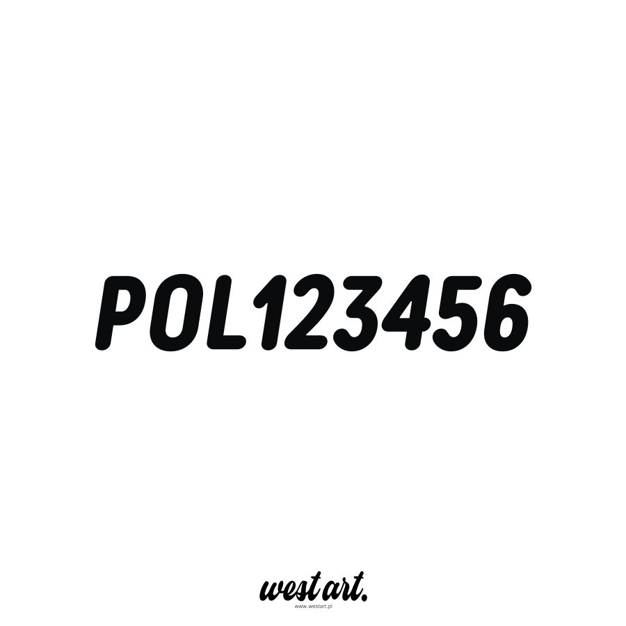 Naklejka na łódkę łódź motorówkę Numer Rejestracyjny Rejestracja , Naklejki na Łódź