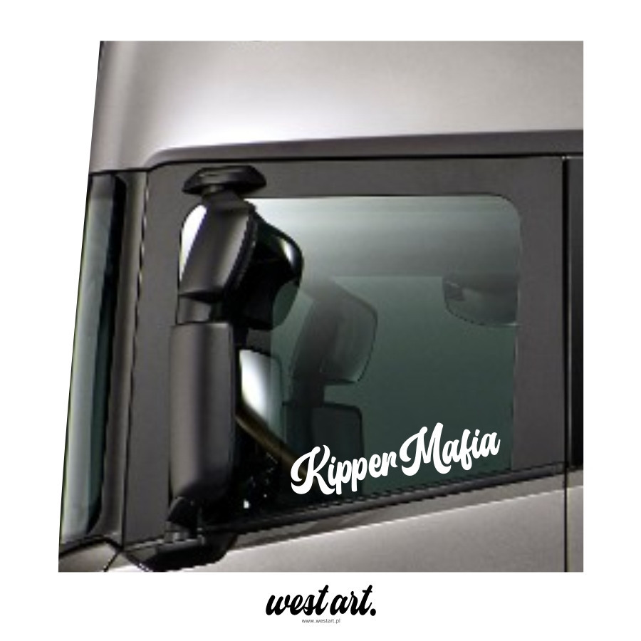 Naklejka na tira szybę Kipper Mafia, Naklejki na ciężarówkę tira