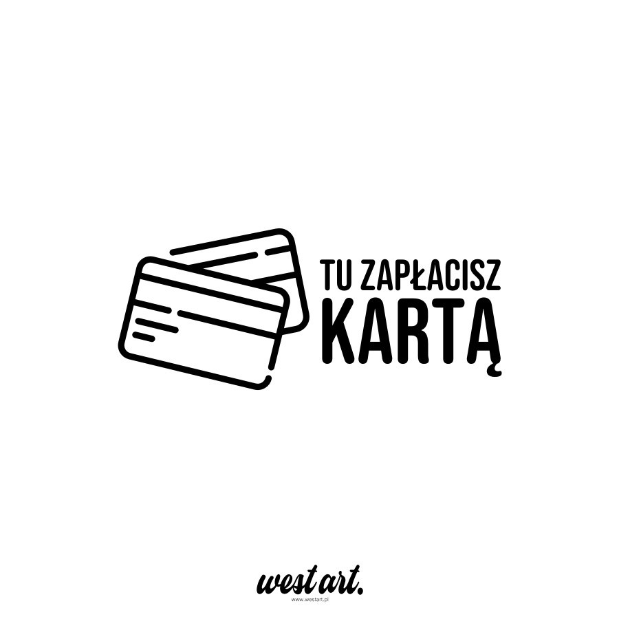 Naklejka na auto tira busa taxi bolt uber szybę Tu Zapłacisz Kartą, Naklejki na samochód