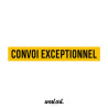 Naklejka na tira auto Convoi Exceptionnel, Naklejki na auto ciężarówkę