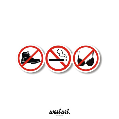 Naklejka na tira busa Zakazy Zachowaj Czystość, Naklejki na auto ciężarówkę