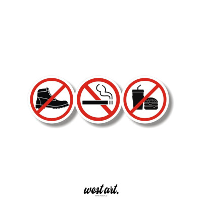 Naklejka na tira busa Zakazy Zachowaj Czystość, Naklejki na auto ciężarówkę