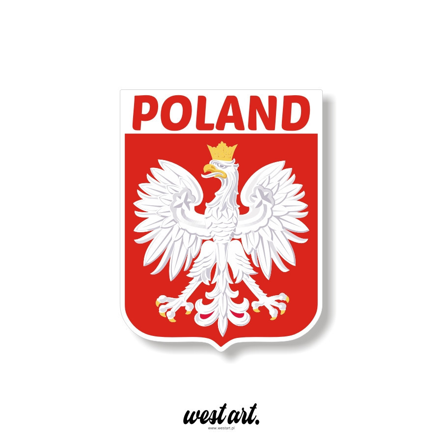 Naklejka na auto szybę Orzeł Godło Polski Polska, Naklejki na auto samochód