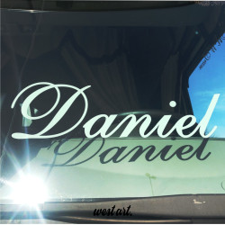 Naklejka na auto szybę witrynę sklepu tira Napis na zamówienie logo bez tła, Naklejki na ciężarówkę