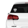 Naklejka na auto tira szybę Naklejka Orzeł Orzełek Godło Polski PolskaNaklejki na ciężarówkę.