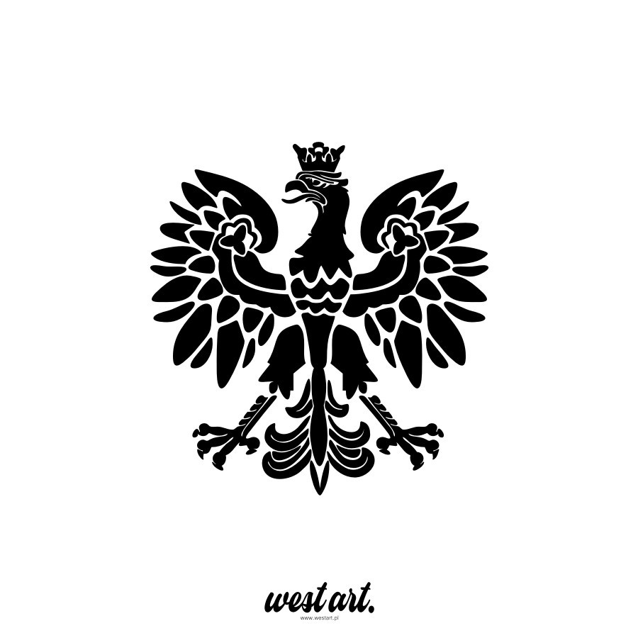 Naklejka na auto tira szybę Naklejka Orzeł Orzełek Godło Polski PolskaNaklejki na ciężarówkę.