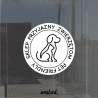 Naklejka na witrynę szybę Sklep Przyjazny Zwierzętom, Naklejki na sklep