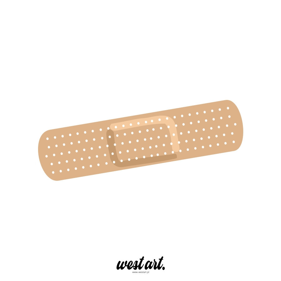 Naklejka na auto szybę Plaster Plasterek, Naklejki na auto samochód