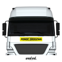 Naklejka na tira auto Pomoc Drogowa Zestaw, Naklejki na auto ciężarówkę