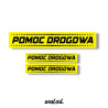 Naklejka na tira auto Pomoc Drogowa Zestaw, Naklejki na auto ciężarówkę