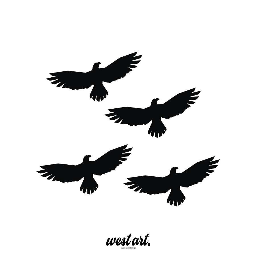 Naklejka na szybę okno drzwi Ptaki Ptak odstraszające Zestaw orzeł Naklejki na zamówienie.
