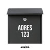 Naklejka na Skrzynkę na listy z numerem domu nazwą ulicy, Naklejki na zamówienie.
