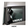Naklejka na tira szybę Eat Sleep Driver Repeat, Naklejki na tira ciężarówkę.